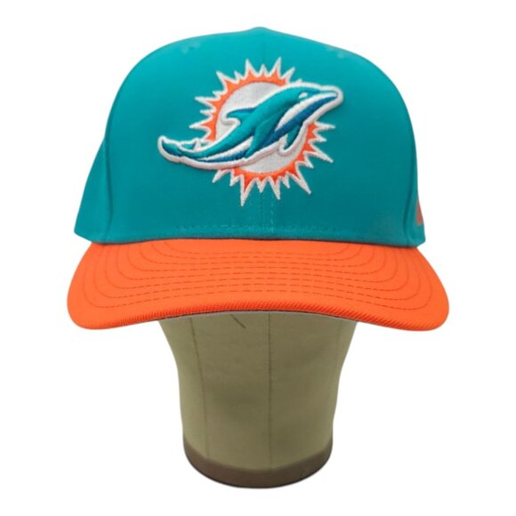 New Era 9Fifty Miami Dolphins Snapback Cap Trucker Embroidered 3D Logo NFL Hat - Picture 10 of 14